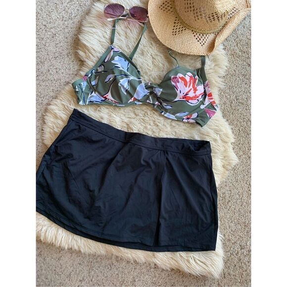 Catalina Standard Skirted Bikini Swim Bottom Black Size XL‎ - Picture 10 of 11